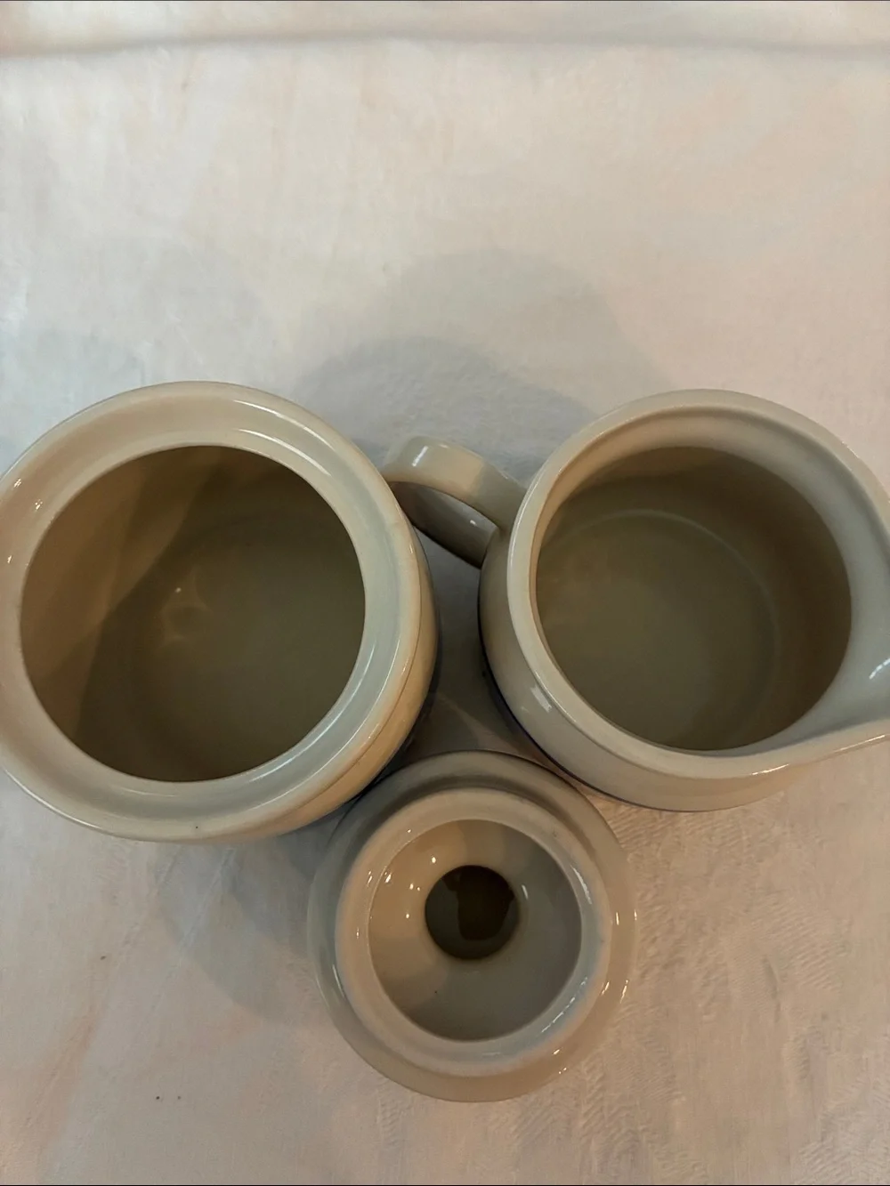 Morton Salt Advertising Sugar Bowl & Creamer Set– Vintage When It Rains It Pours